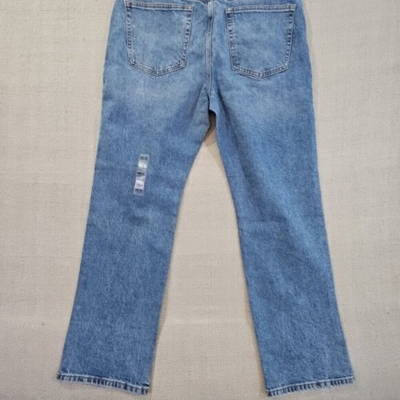 Mode of One Jeans Men's 36W 32L Blue Denim Stretch Straight Leg Quiet Luxury NWT - Picture 2 of 16